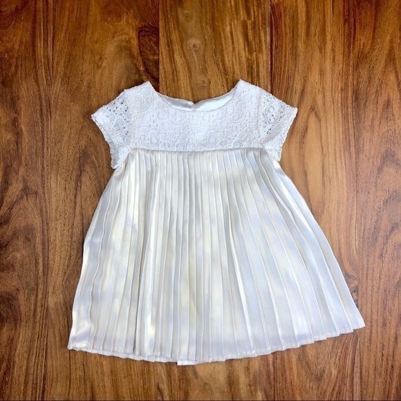 Cherokee Lace & Iridescent Pleated Dress - Picture 1 of 5